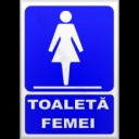 Indicatoare toaletă pentru femei