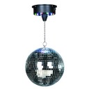 Glob oglinzi disco cu motor Ibiza DISCO1-20, 18 LED-uri RGB